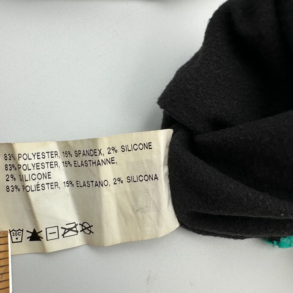Nike Running Gloves Sz Small Black Teal Just Do It Reflective Fleece Lined Light